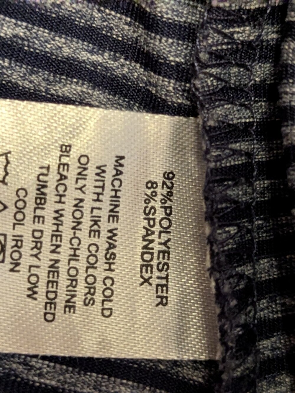 Lola Striped Racerback Tank Dress - Gray & White - Picture 4 of 4